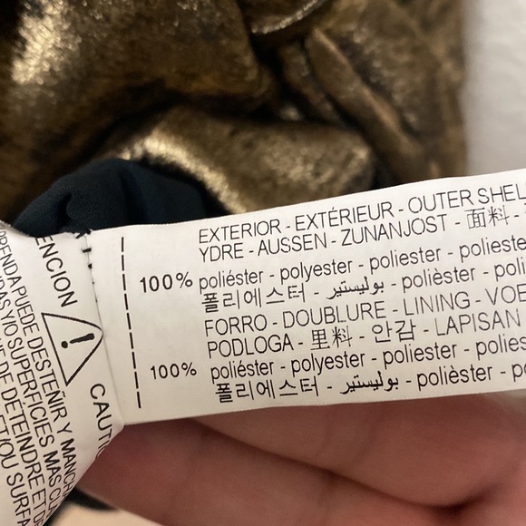 Zara Gold Wrap Dress Small - Picture 3 of 8